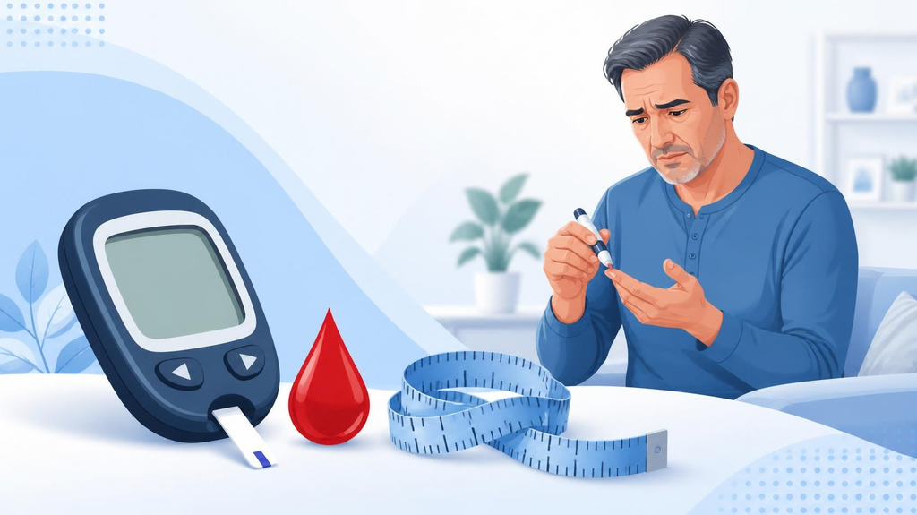 Early signs and symptoms of diabetes with blood sugar test