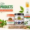 Ayurvedic herbal powders, hair oil and raw herbs 