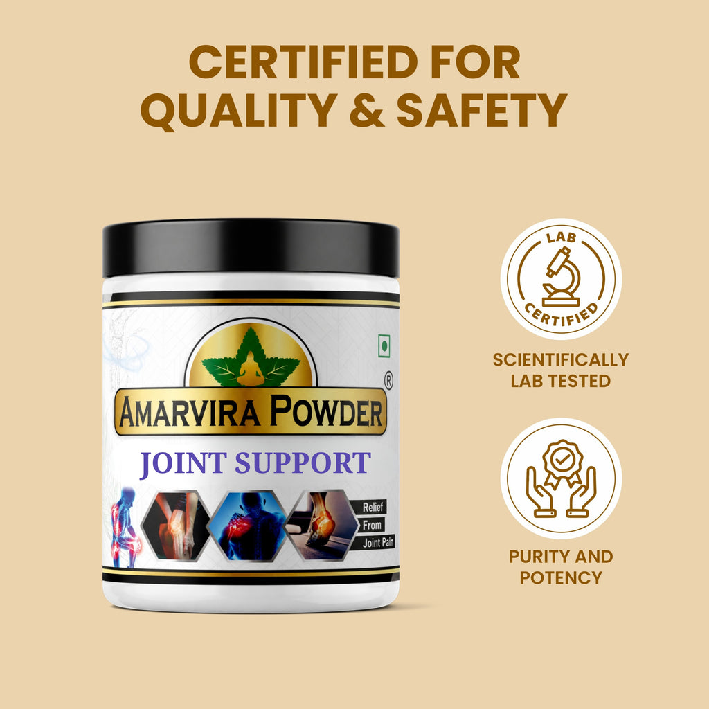 Amarvira Joint Support Powder | Ayurvedic Herbal Powder for Joint Care, Mobility & Daily Wellness | 120g
