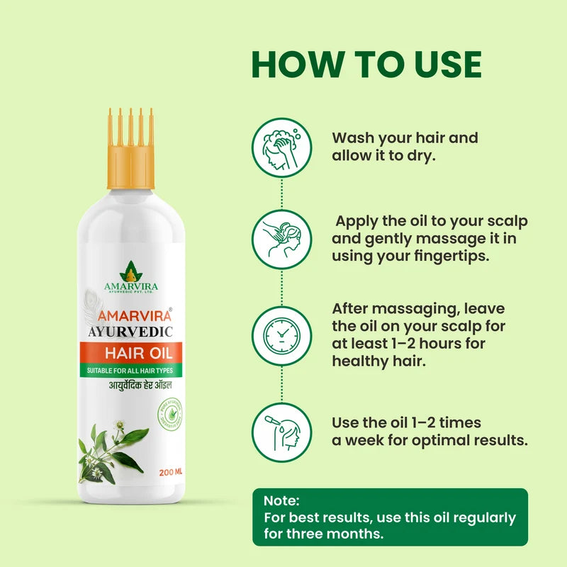 Amarvira Ayurvedic Herbal Hair Oil — Traditional Herbal Blend