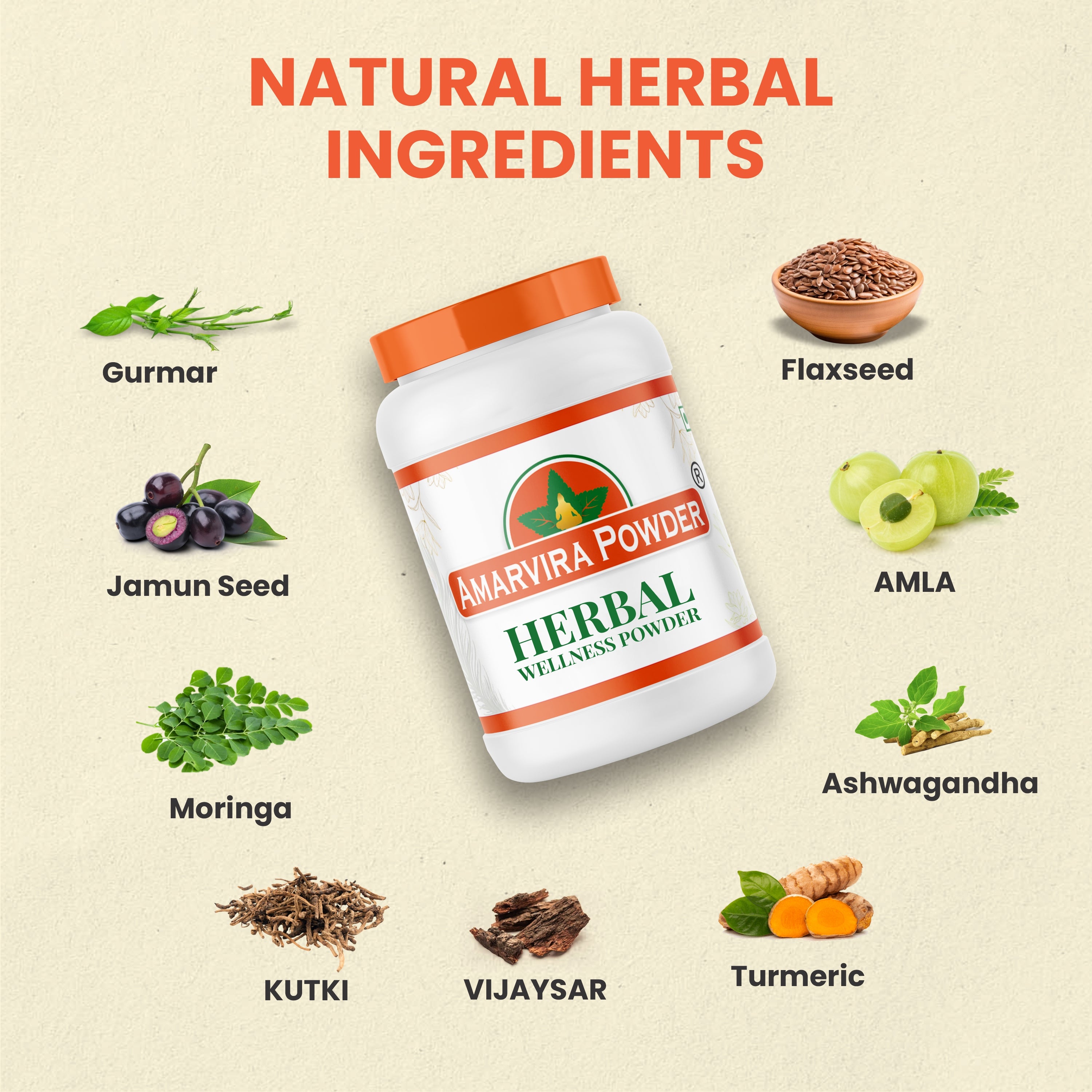 Amarvira Herbal Wellness Powder