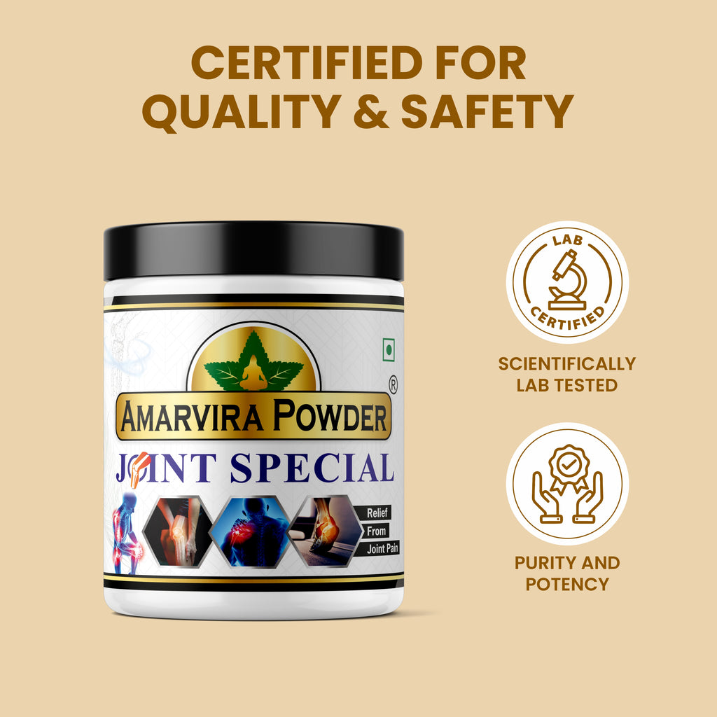 Amarvira Ayurvedic Joint Powder – Reduces Swelling, Relieves Knee & Back Pain & Promotes Flexibility