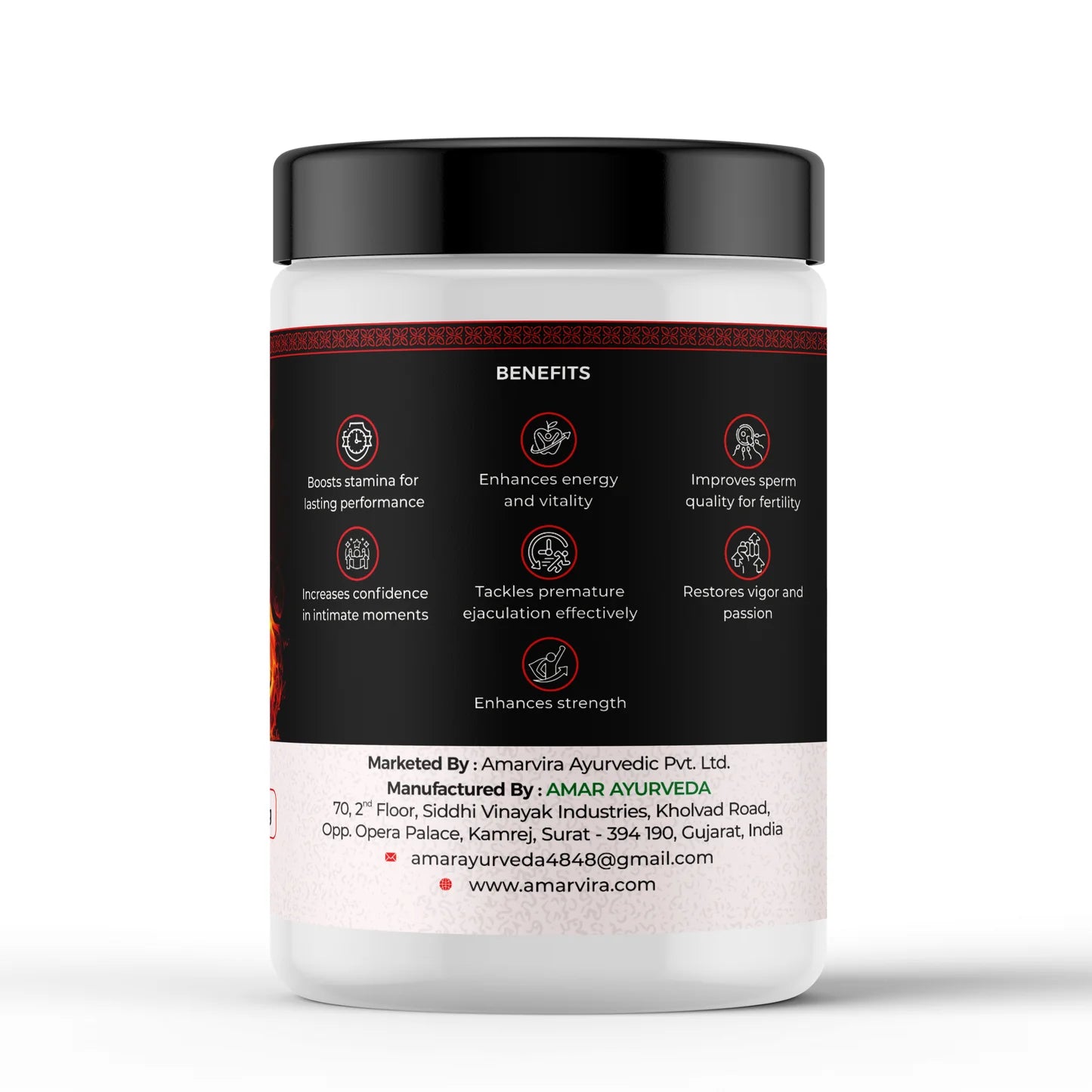 Amarvira Ayurvedic Booster Powder – Enhances Stamina, Boosts Energy & Supports Men’s Vitality