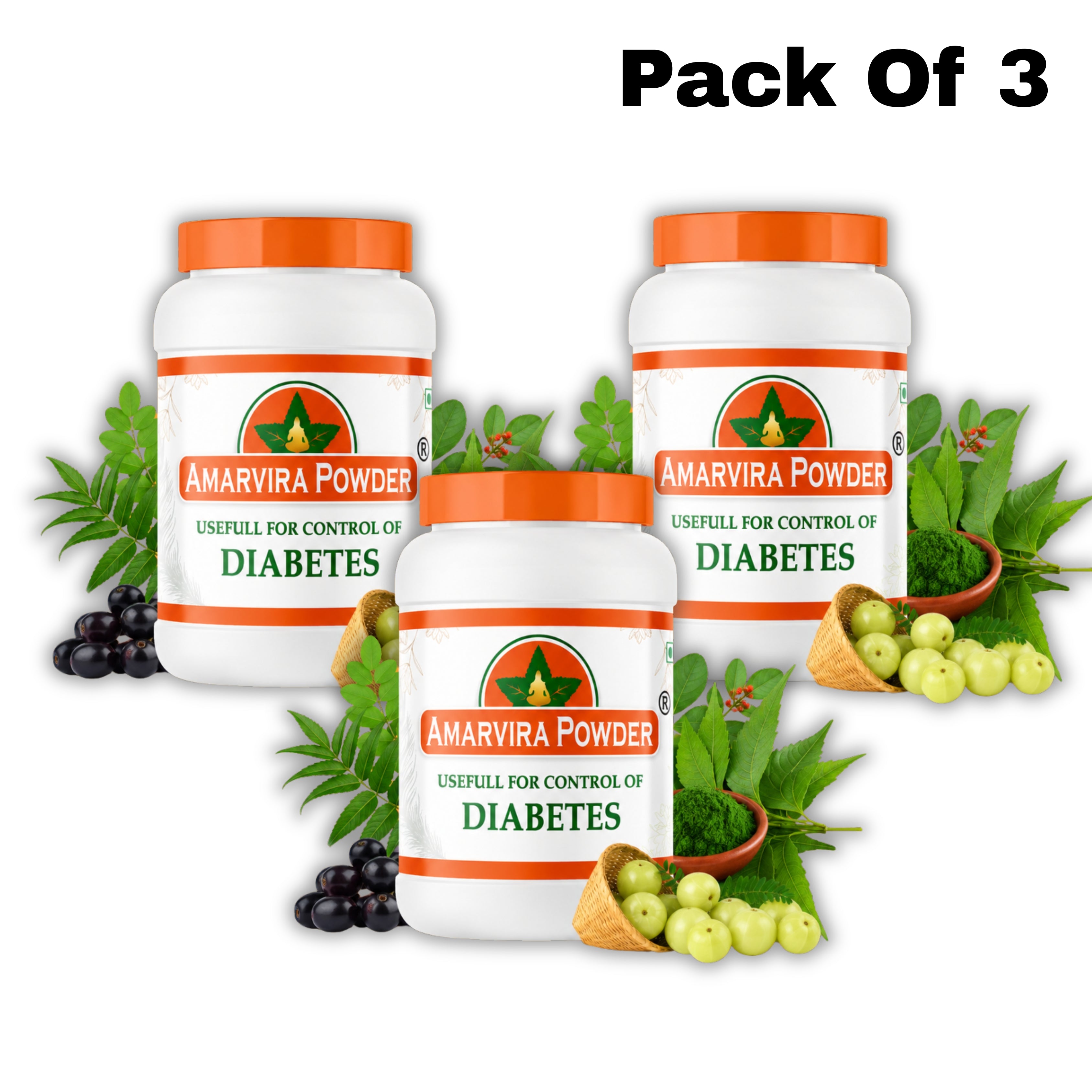 Amarvira Ayurvedic Diabetes Powder for Blood Sugar Support