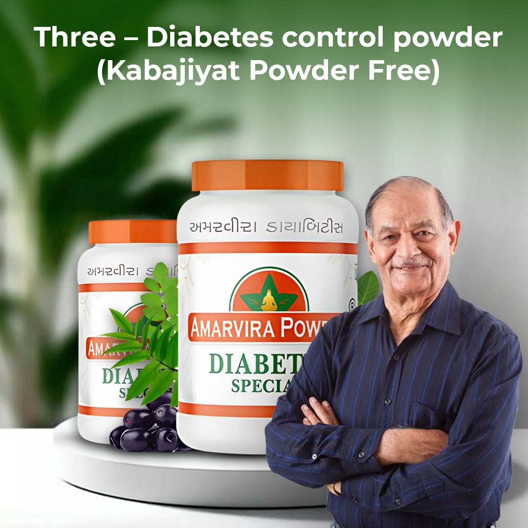 Three – Diabetes control powder (Kabajiyat Powder Free)